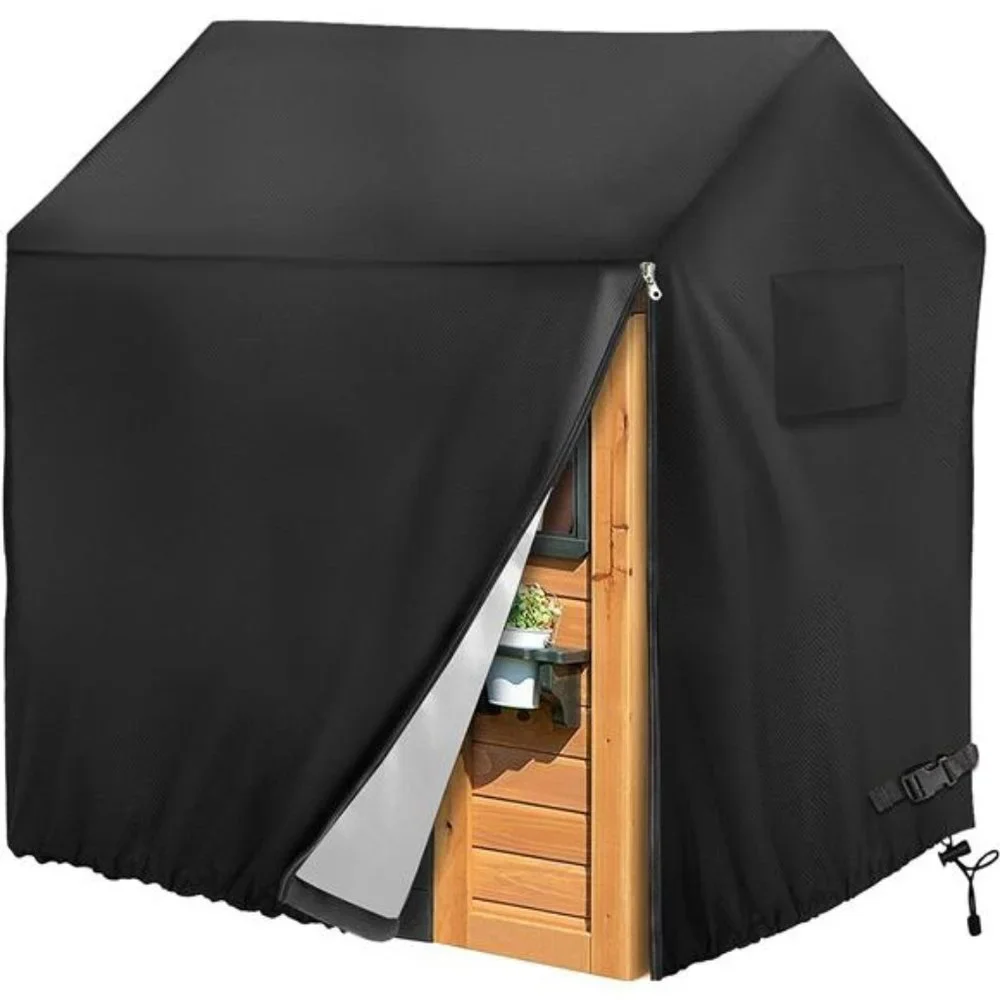 Playhouse cover, Outdoor wooden kids playhouse covers, 57